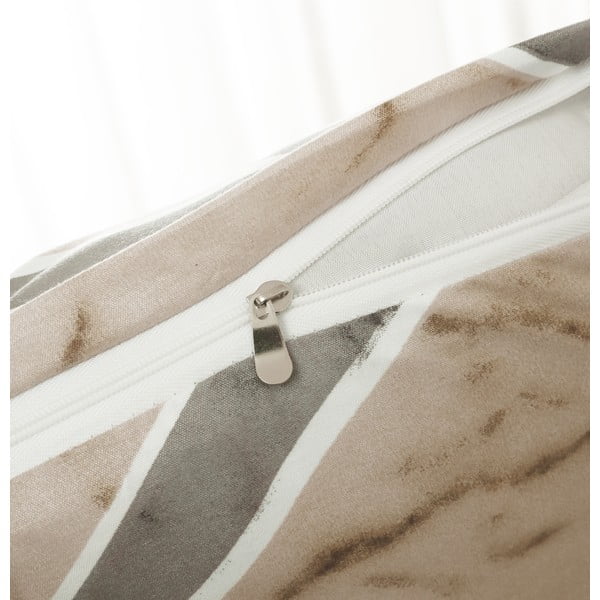 Jasnobrązowa pościel jednoosobowa z mikrosatyny 6-częściowa 140x200 cm Marco – My House-image-2