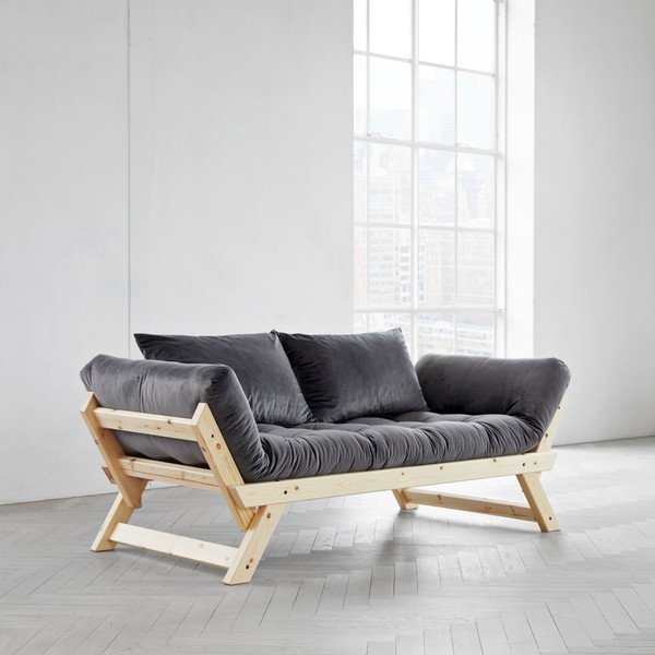 Wielofunkcyjna sofa Karup Bebop Natural/Velvet Gray-image-4