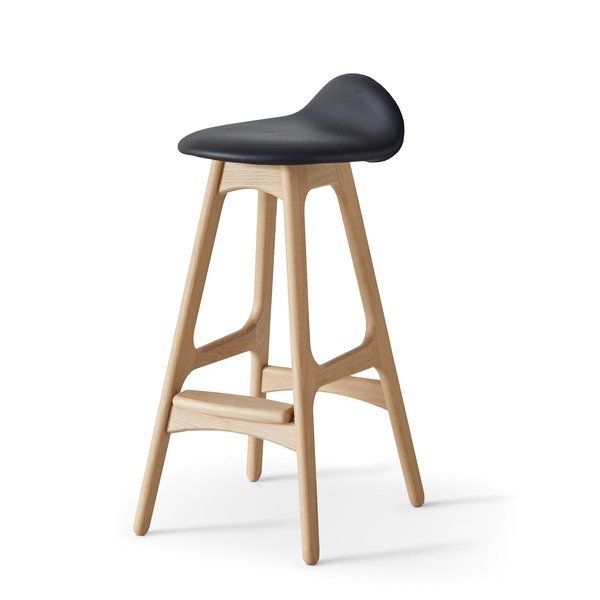 Skórzany hoker obrotowy 79 cm Buck – Hammel Furniture-image-4