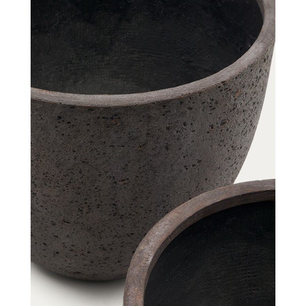 Betonowe osłonki na doniczki zestaw 2 szt. ø 50 cm Serili – Kave Home-image-3