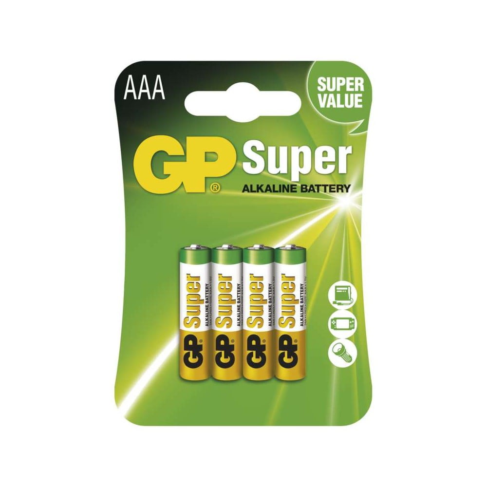 Zestaw 4 baterii alkalicznych EMOS GP Super AAA