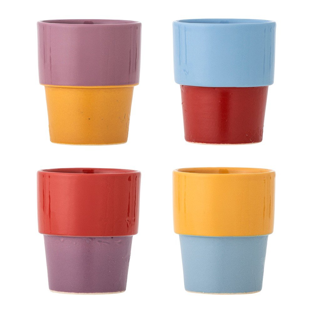 Kamionkowe filiżanki zestaw 4 szt. do cappuccino 150 ml Ewan – Bloomingville