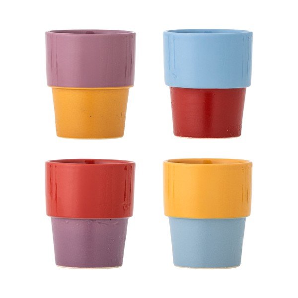 Kamionkowe filiżanki zestaw 4 szt. do cappuccino 150 ml Ewan – Bloomingville