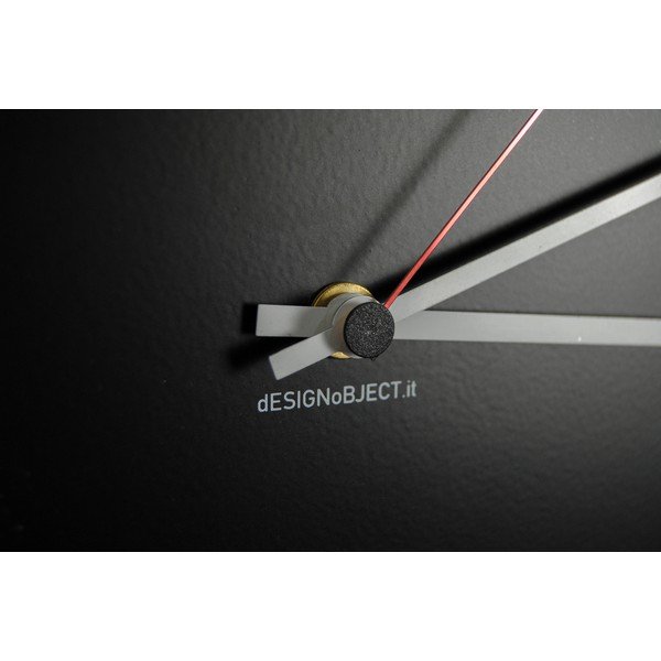 Zegar ścienny dESIGNoBJECT.it Numbers Circle Black, 50 x 50 cm -image-3