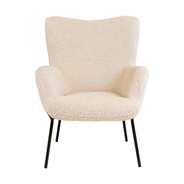 Kremowy fotel z imitacji futra Glasgow – Bonami Essentials-image-2