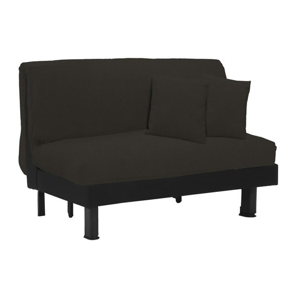 Czarna rozkładana sofa dwuosobowa 13Casa Lillo