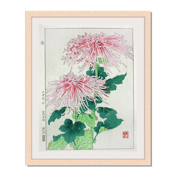 Obraz w ramie Liv Corday Asian Flower Paradise, 40x50 cm