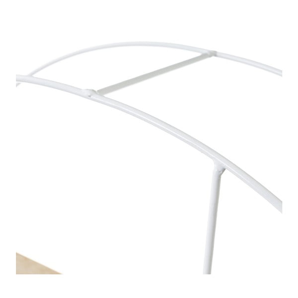 Biało-naturalna wielopoziomowa półka z litego drewna paulowni – Casa Selección-image-1