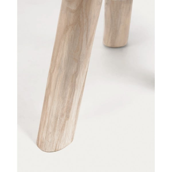 Okrągły stolik z litego drewna tekowego w naturalnym kolorze ø 55 cm Glenda – Kave Home-image-3