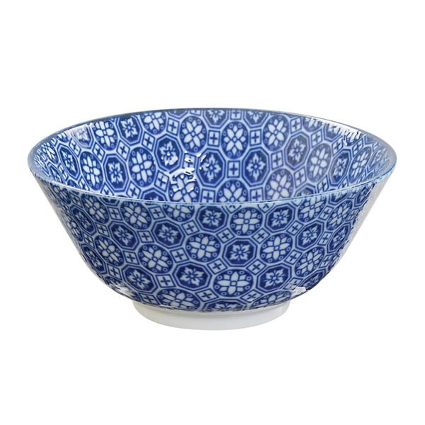 Niebieska miseczka porcelanowa Tokyo Design Studio Flower, ⌀ 15,2 cm