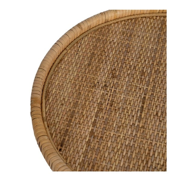 Rattanowy okrągły stolik ø 45 cm – Ixia-image-4