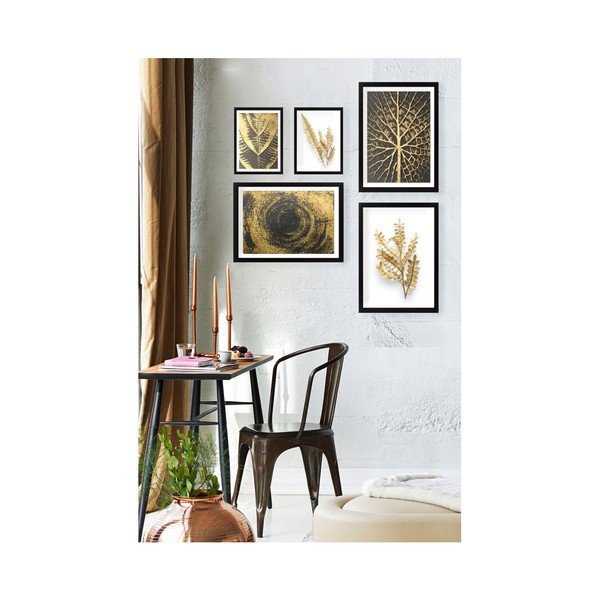 Obrazy zestaw 5 szt. 60x20 cm Nature – Vavien Artwork-image-1