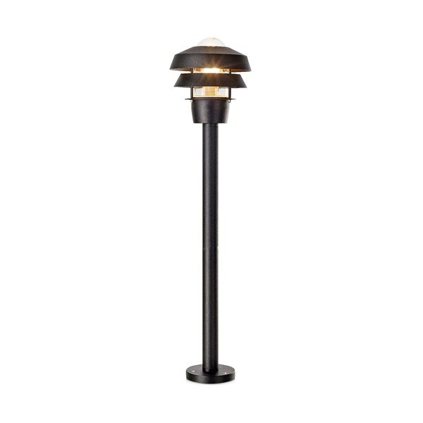 Czarna lampa stojąca Markslöjd Troy