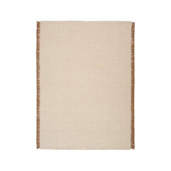 Kremowy dywan z mieszanki bawełny tkany ręcznie 200x300 cm Channa – Jotex-image-2