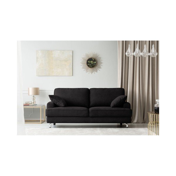 Czarna sofa dwuosobowa Kooko Home Rumba-image-2
