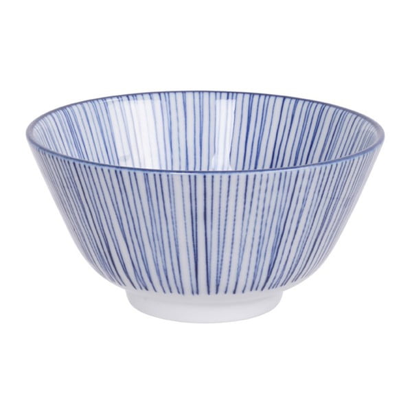 Niebieska miska porcelanowa Tokyo Design Studio Lines, ø 12 cm