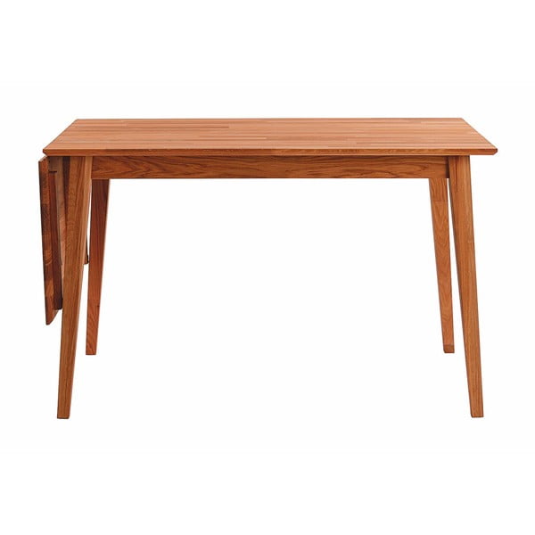 Stół z drewna dębowego z opuszczanym blatem Rowico Mimi, 120 x 80 cm-image-1