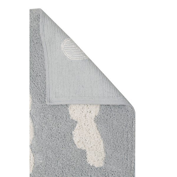 Szary dywan dziecięcy z mieszanki bawełny tkany ręcznie odpowiedni do prania 120x160 cm Clouds Grey – Lorena Canals-image-3