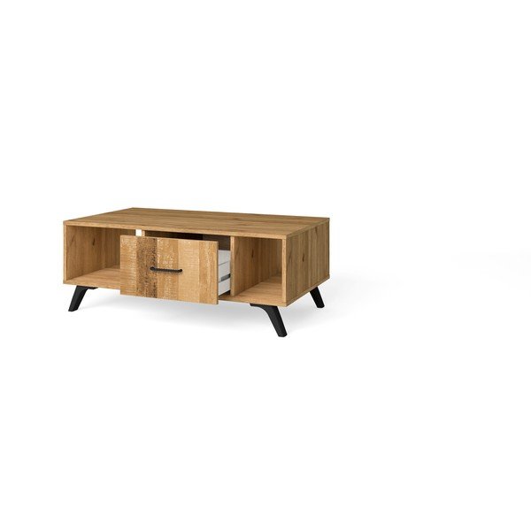 Stolik w dekorze dębu 60x100 cm Nordic – Marckeric-image-2