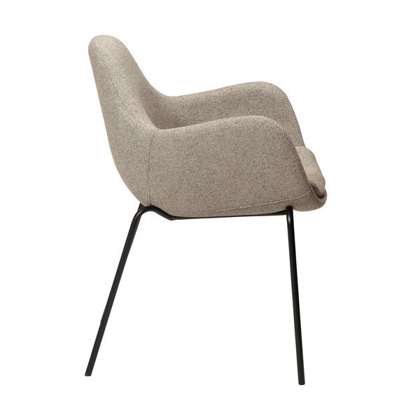 Beżowy fotel z materiału bouclé Zimmer – DAN-FORM Denmark-image-3