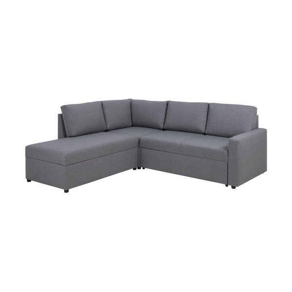 Jasnoszara rozkładana sofa ze schowkiem i szezlongiem po lewej stronie Actona Sacramento-image-3