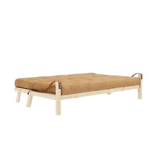 Musztardowa sztruksowa sofa rozkładana 204 cm Poetry – Karup Design-image-3