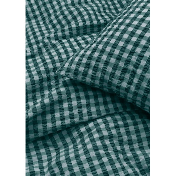 Zielono-niebieska pościel jednoosobowa z kory 140x200 cm Bæk&Bølge – JUNA-image-2