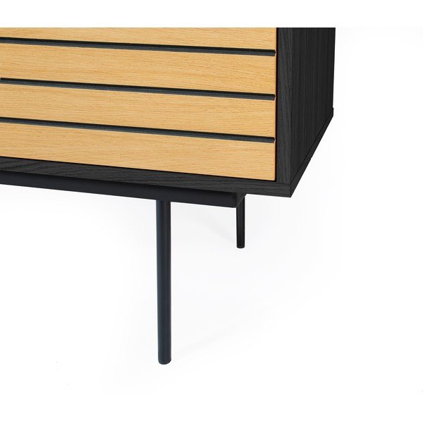 Komoda w dekorze drewna dębowego Woodman Stripe Oak-image-4