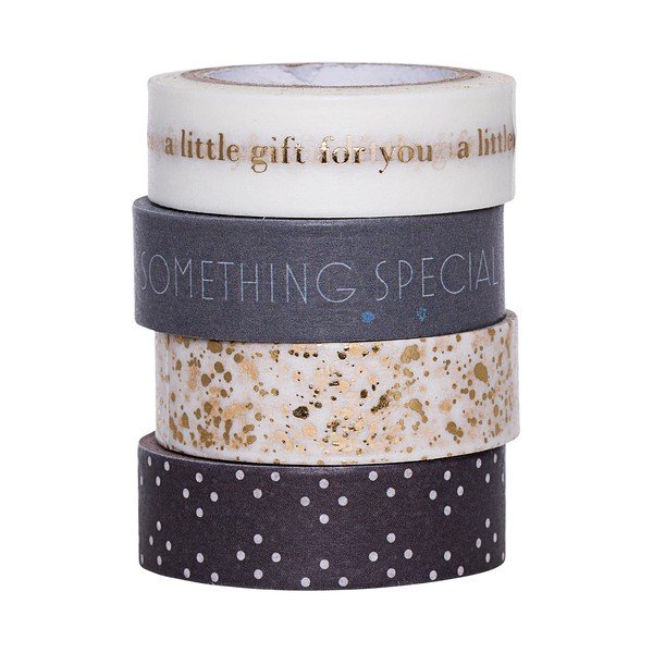 Zestaw 4 taśm ozdobnych washi Bloomingville Little Gift