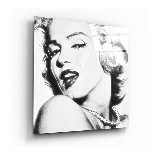Szklany obraz Insigne Marilyn Monroe, 40x40 cm
