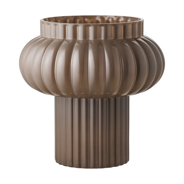 Brązowy szklany wazon (wysokość 27 cm) Celia – House Nordic