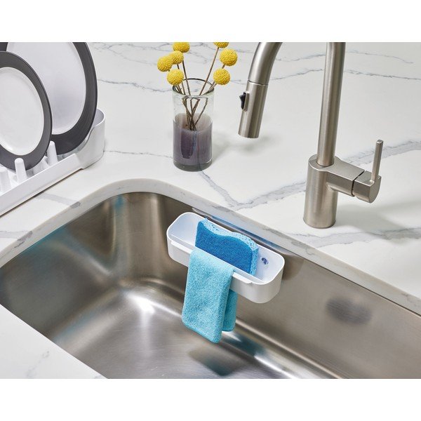 Samoprzylepny uchwyt na gąbkę z plastiku z recyklingu Eco System – iDesign-image-2