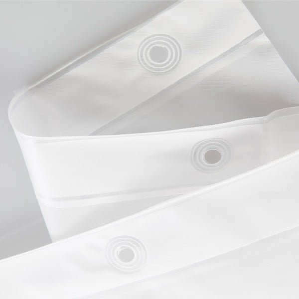 Biała zasłona prysznicowa iDesign PEVA Liner, 183x183 cm-image-4