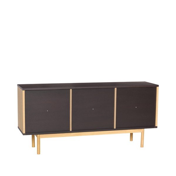 Brązowa komoda w dekorze dębu 140x65x35 cm Dual – Hübsch-image-4