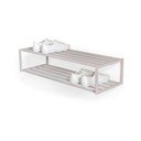 Szarobrązowa stalowa wisząca szafka na buty 78x20,5x30,5 cm School – Spinder Design