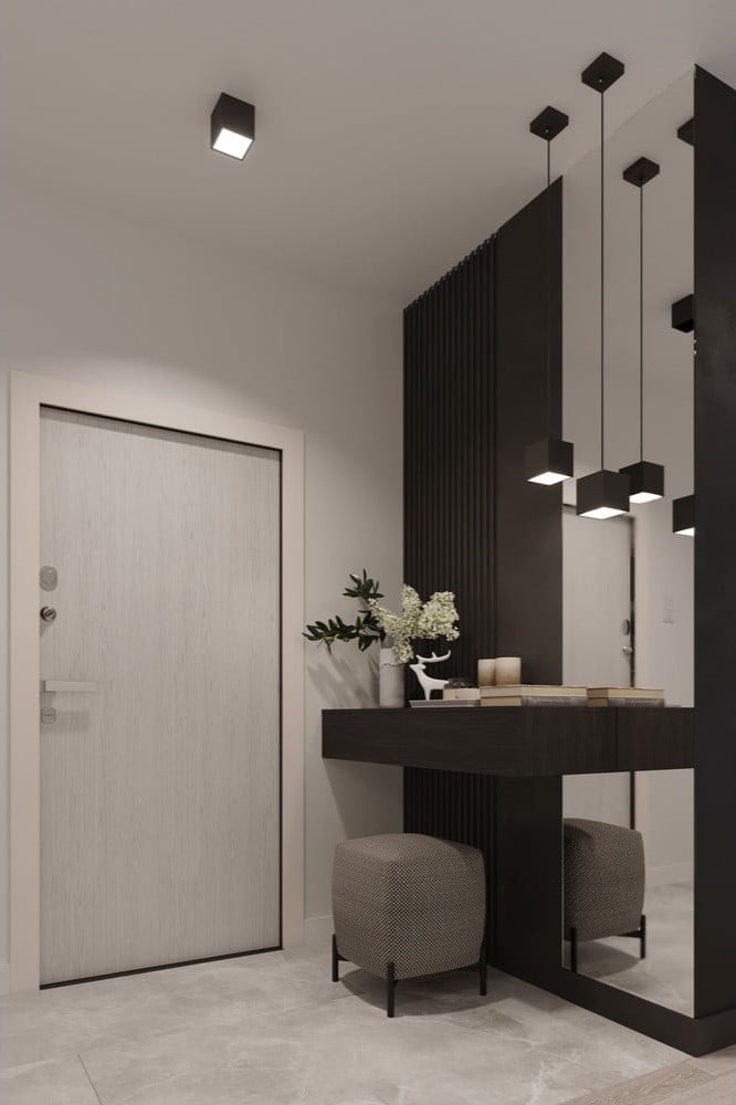 Inspiracje: Przedpokój i garderoba, Styl industrialny, Dekoracja