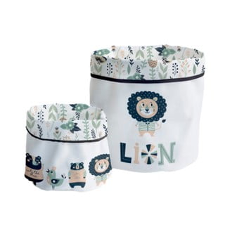 Materiałowe kosze na zabawki