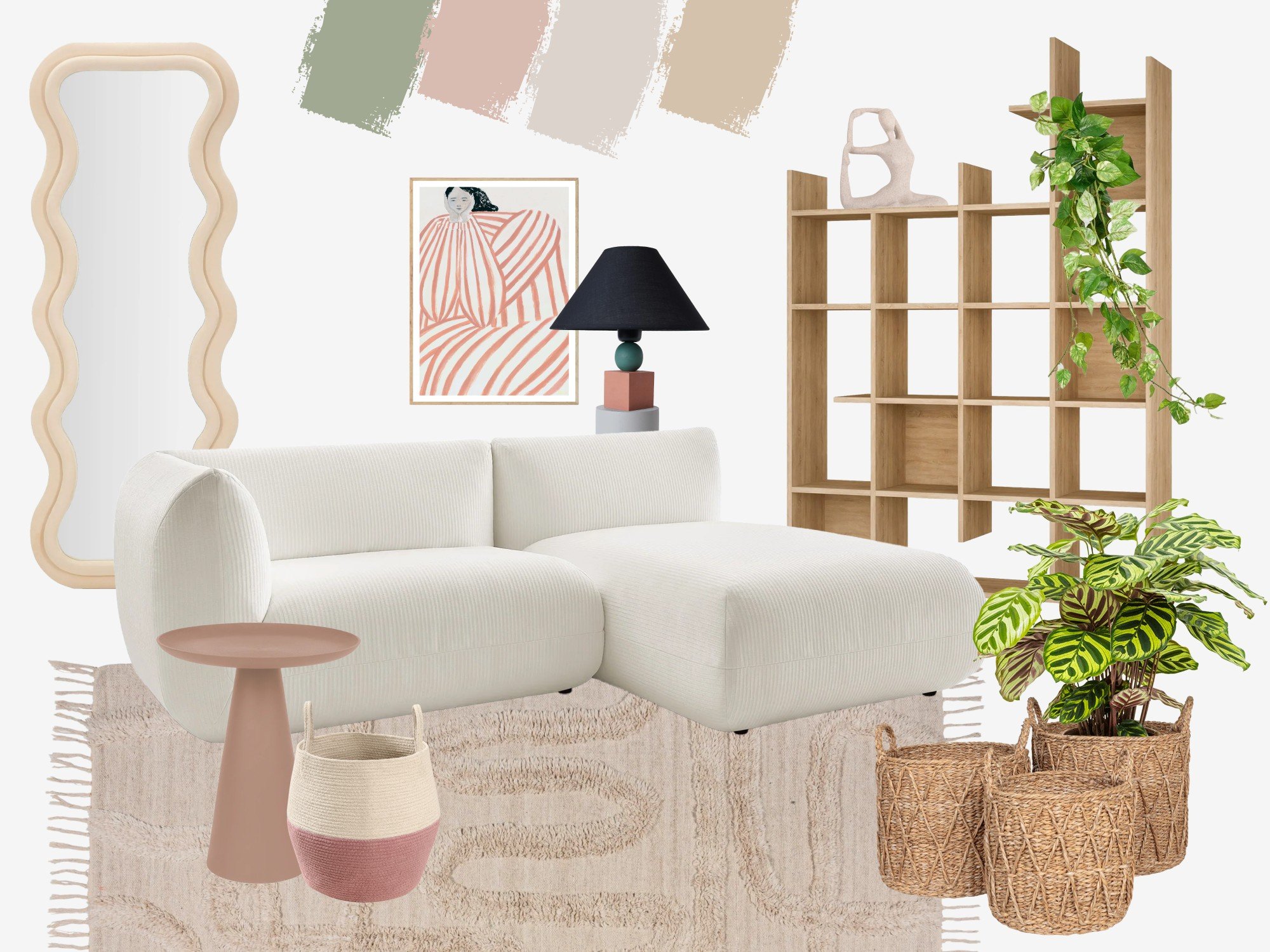 Wybieraj szkło, metal lub rattan. Dodatki sprawiają, że wnętrze jest przytulne, ale trzymaj się jasnych kolorów i prostych wzorów.