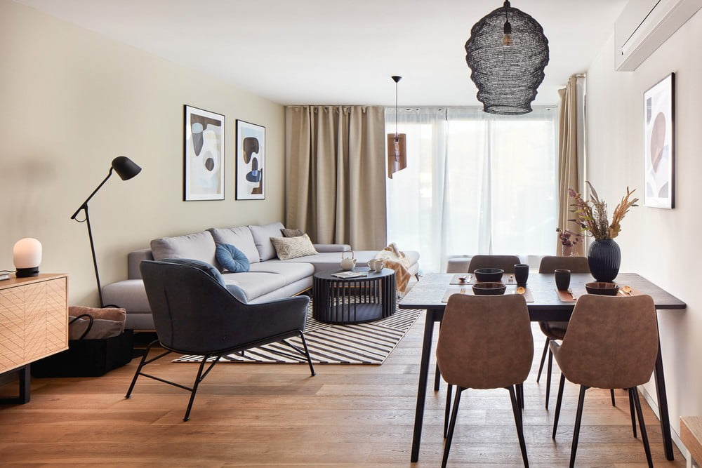 Inspiracje: Salon, Jadalnia, Styl skandynawski