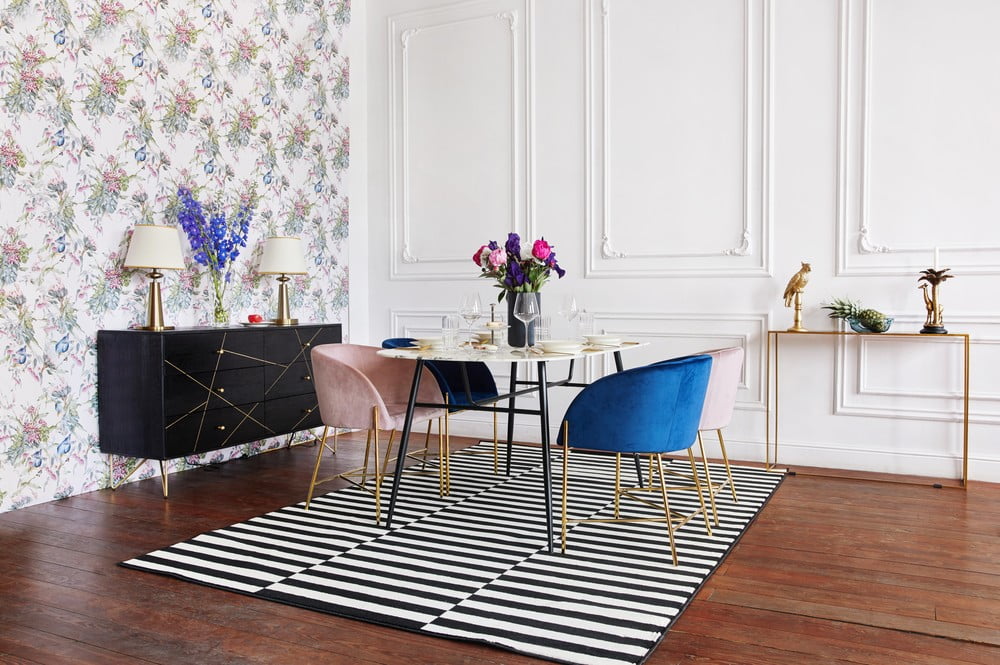 Inspiracje: Styl glamour, Jadalnia