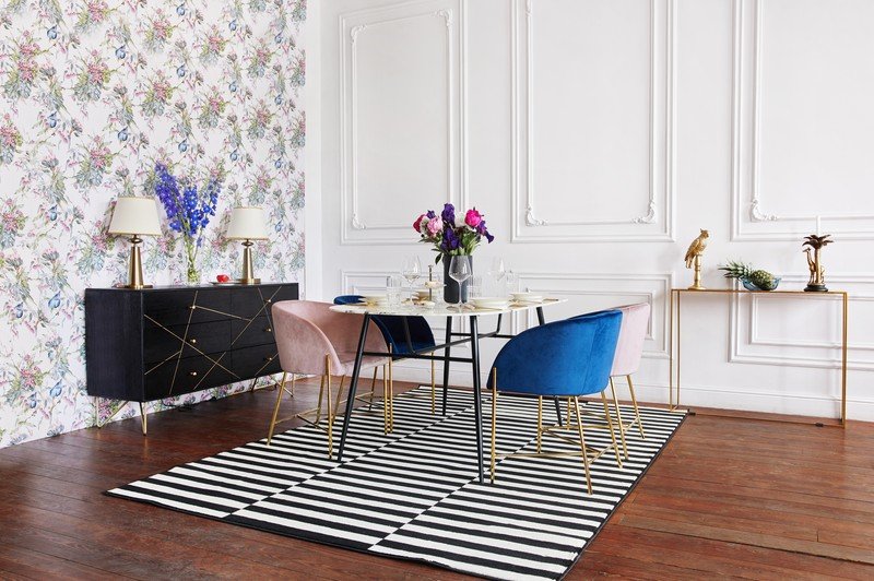 Inspiracje: Styl glamour, Jadalnia