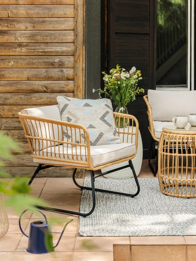 Inspiracje: Rustykalny styl, Ogród, Balkon i taras, Tekstylia