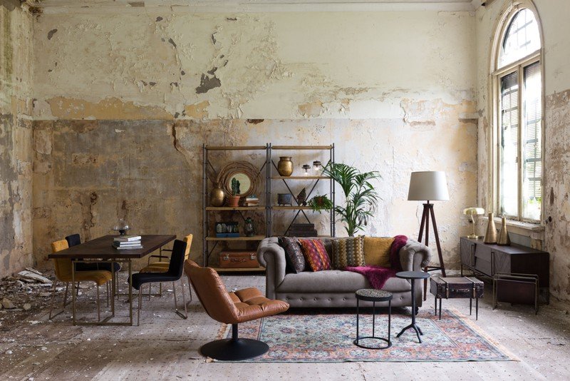 Inspiracje: Salon, Styl industrialny