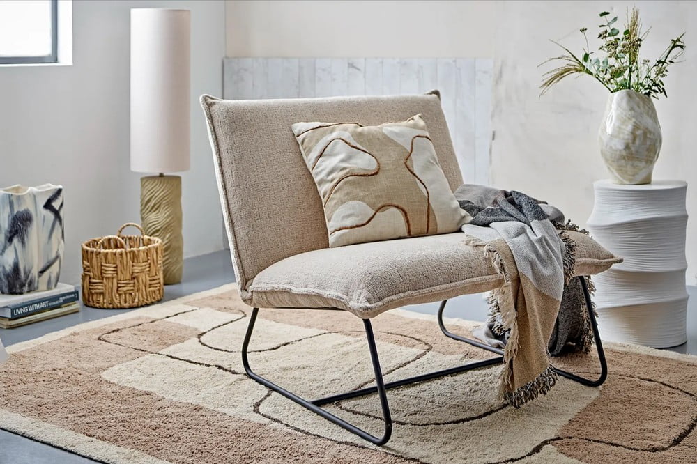 Inspiracje: Styl boho, Salon, Tekstylia