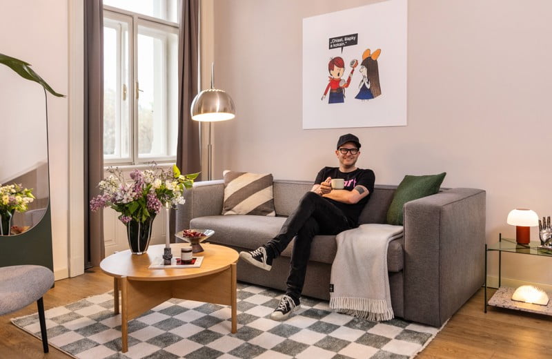 Pokój hotelowy pełen wyjątkowych detali i poczucia humoru