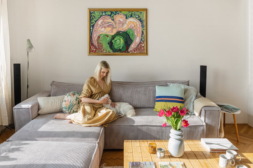 Inspiracje: Salon, Styl skandynawski, Tekstylia