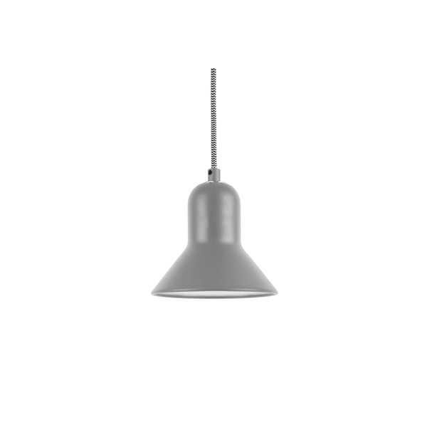 Szara lampa wisząca Leitmotiv Slender, wys. 14,5 cm