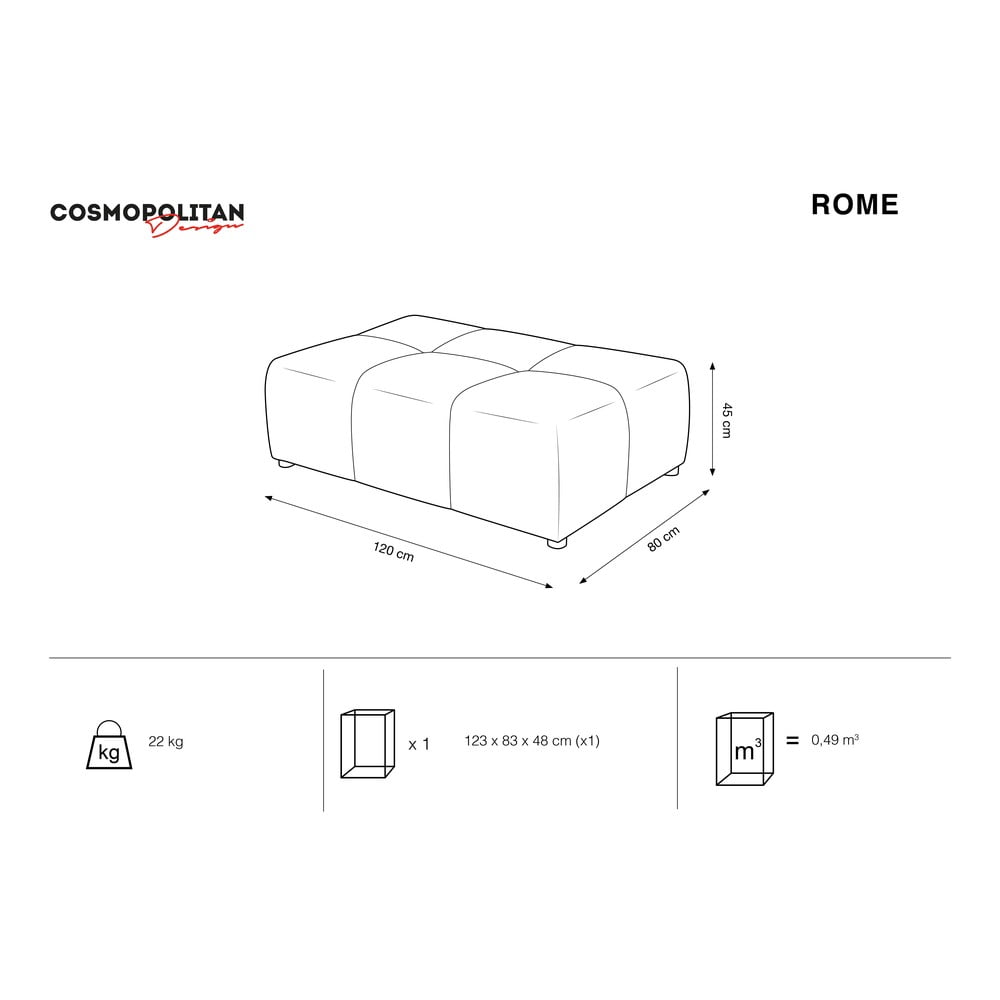 Beżowy moduł sofy Rome – Cosmopolitan Design