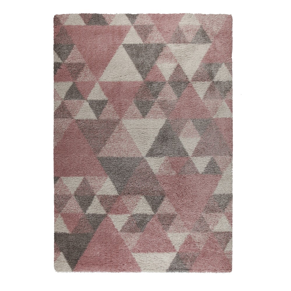 Różowo-szary dywan Flair Rugs Nuru, 120x170 cm