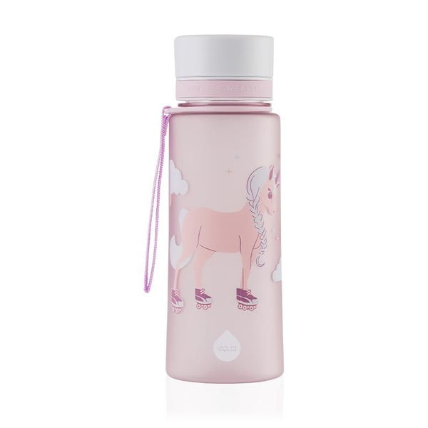 Różowa butelka Equa Unicorn, 600 ml